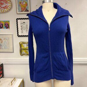 100% Cashmere Banana Republic Oversized Turtleneck Cardigan Size L Petite Cozy